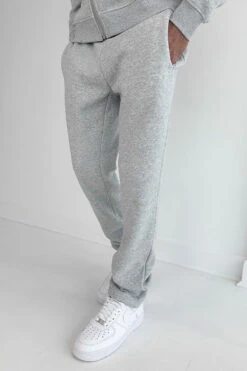 Essential Straight Leg Jogger - Grey Marl(New Day To Day Zip Up Joggers Grey Marl)