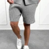 Pleated Shorts - Grey(Msh14 2426 Lg)