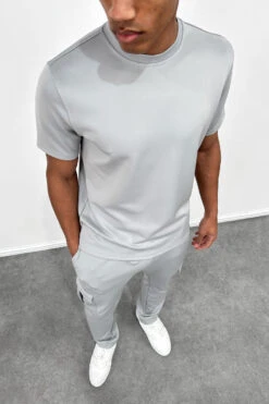 Day To Day Scuba Slim Fit T-Shirt - Grey(Day To Day Scuba Slim Fit T Shirt Grey) -Jk Attire G 24120ab9 1016 4880 8749 46232b3c84af