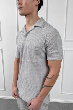 Structured Open Neck Polo - Grey(Mst14 2429 Lg) -Jk Attire Grey 24 e0d1cd24 4453 43fd b5b0 52b32378b667