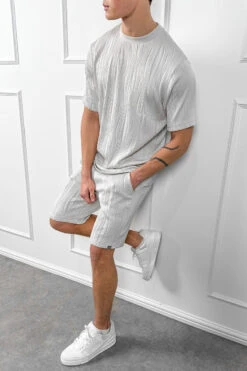 Wave Slim Fit T-Shirt - Grey(Mte14 2528 Lg) -Jk Attire Grey3 25ef30de 0440 4aaa bf6e 531ace5264cd