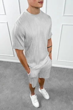 Wave Slim Fit T-Shirt - Grey(Mte14 2528 Lg) -Jk Attire Grey4 d3386aa2 197b 49bb aa0c f03cbbf396ec