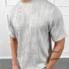 Wave Slim Fit T-Shirt - Grey(Mte14 2528 Lg)