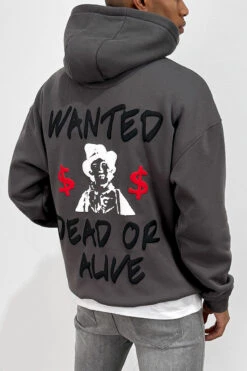 Dead Or Alive Puff Print Hoodie - Charcoal(Dead Or Alive Puff Print Hoodie Charcoal) -Jk Attire H e1932693 eaa8 4038 91cd 2c48cfa453f1