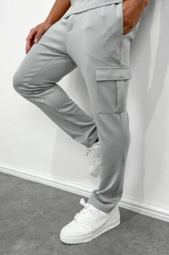 Day To Day Scuba Cargo Pant Jogger - Grey(Day To Day Scuba Cargo Pant Jogger Grey)