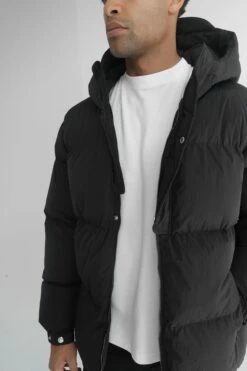 Technical Reflective Puffer Jacket - Black(New Winter Mjk11 2227 Bk) -Jk Attire MET1
