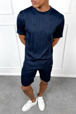 Wave Slim Fit T-Shirt - Navy(Mte14 2528 Nv) -Jk Attire Navy5 28884764 c145 4a5a b6b5 133186f8c668