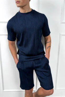 Wave Slim Fit T-Shirt - Navy(Mte14 2528 Nv) -Jk Attire Navy6 7f5934d4 3cc1 4dd1 a919 12d43cb2c395