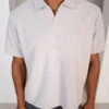 Waffle Boxy Open Neck Polo - Grey(Waffle Boxy Open Neck Polo Grey)