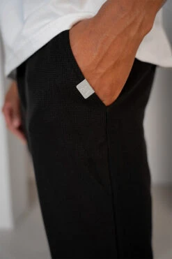 Waffle Straight Joggers - Black(Waffle Joggers Black) -Jk Attire Product9 2