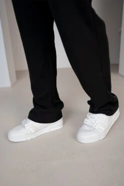 Waffle Straight Joggers - Black(Waffle Joggers Black) -Jk Attire Product9 5