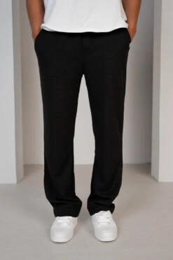 Waffle Straight Joggers - Black(Waffle Joggers Black) -Jk Attire Product9 7