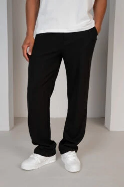 Waffle Straight Joggers - Black(Waffle Joggers Black) -Jk Attire Product9 8