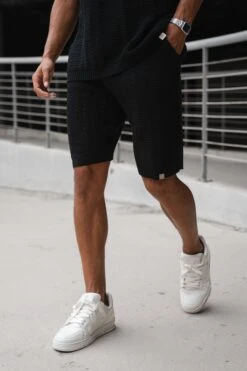 Hole Knit Shorts - Black(Msh14 2428 Bk)