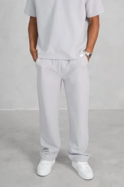 Waffle Straight Leg Joggers - Grey(Mpt14 2449 Lg) -Jk Attire RAH07088