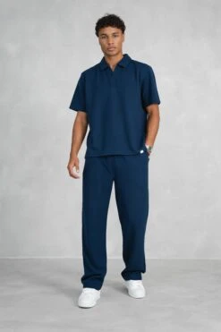 WaffleStraight Leg Joggers - Navy(Mpt14 2449 Nv) -Jk Attire RAH07213 d521dd43 4c60 4acb 99b5 b278f91e3b70