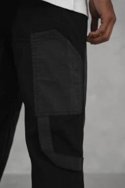 Carpenter Rip Stop Cargo Pant - Black(Carpenter Rip Stop Cargo Pant Black) -Jk Attire RAH07449