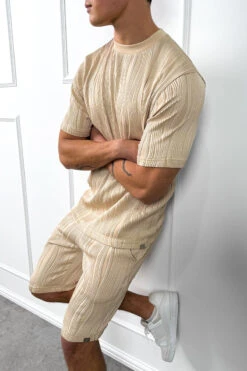 Wave Slim Fit T-Shirt - Taupe(Mte14 2528 Lg Copy) -Jk Attire Stone5 9ea06ba2 33a6 4af6 8fad 9d685694c770