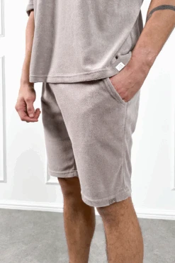 Oversized Towelling Twin Set - Taupe(New Oversized Towelling Twin Set Black) -Jk Attire TAUPE10