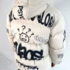 Eternal Graffiti Print Puffer Jacket - Off White(Eternal Graffiti Print Jacket Off White Private)