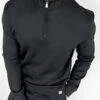 Scuba Quarter Zip Jumper - Black(New Scuba Quarter Zip Jumper Black)