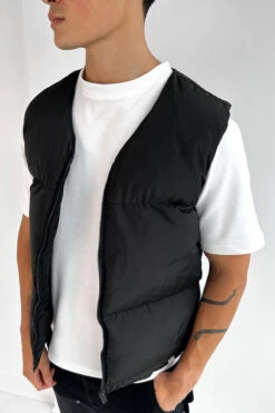 Cropped Puffer Gilet - Black(New Winter Mjk11 2240 Bk)