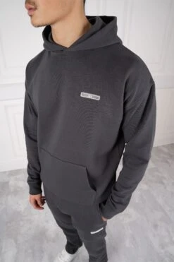 Day To Day Straight Leg TS Hoodie - Charcoal(Day To Day Straight Hoodie Charcoal)
