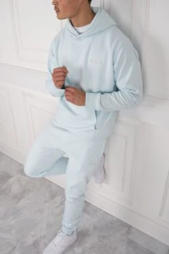 Day To Day Slim Fit Full Tracksuit - Pastel Blue(Copy Of Day To Day Slim Fit Full Tracksuit Black)