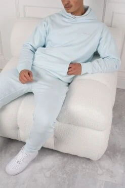 Day To Day Slim Fit Full Tracksuit - Pastel Blue(Copy Of Day To Day Slim Fit Full Tracksuit Black) -Jk Attire ii