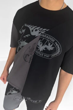 Split Panel Graphic Full Twin Set - Black(New Split Panel Graphic T Shirt Black Charcoal) -Jk Attire image00001 7b7becfe 2a3f 400e 8bd4 97cbbc25a4bc